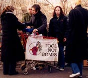 Food Not Bombs serving in Tompkins Square Park