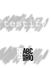 Cover from 'Testify'; Summer 2002 Appeal